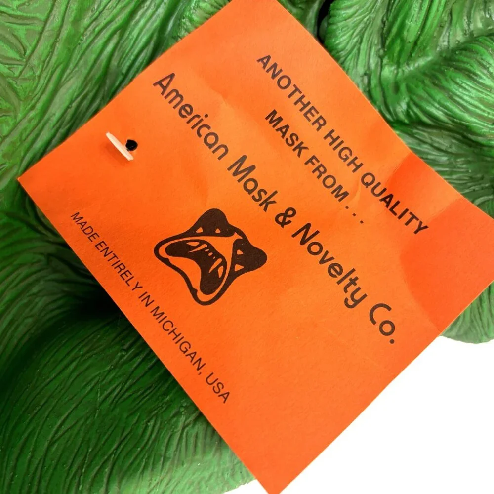 Rare VTG 1990 Green Demon  American Mask & Novelty Vintage Collectible Mask NWT